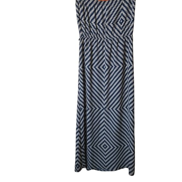 THML Women's Large Sleeveless Strapless Chevron Print Maxi Dress With Slit Boho - Picture 6 of 6